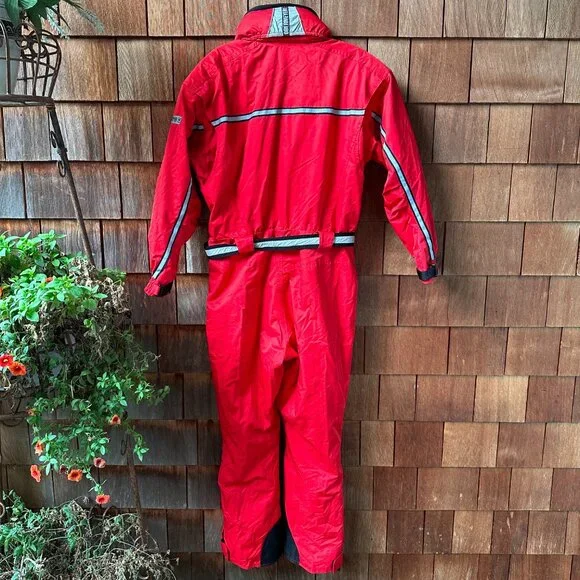 EUC Obermeyer Red/Black One Piece Velocity Shell Suit in Women's 12 Petite - Picture 10 of 16